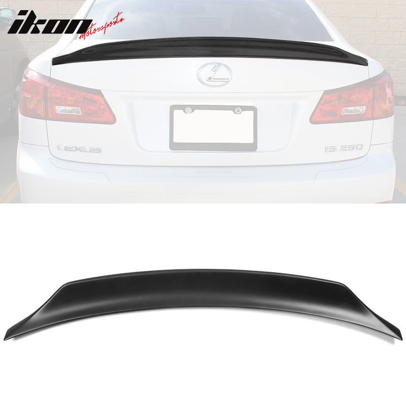 2006-2013 Lexus IS F Sport V2 Style Black Rear Spoiler Wing PP