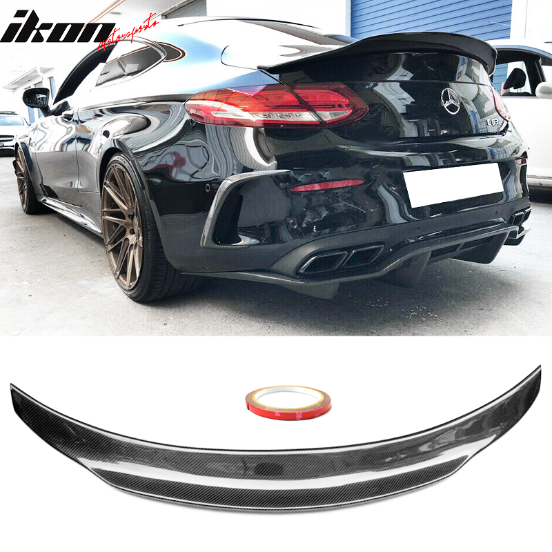 Fits For 2015-2021 Mercedes Benz W205 2Dr Trunk Spoiler PSM CF CF