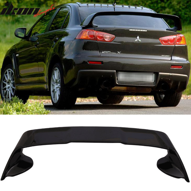 2008-17 Mitsubishi Lancer 10 EVO X #X42 Tarmac Black Rear Spoiler Wing