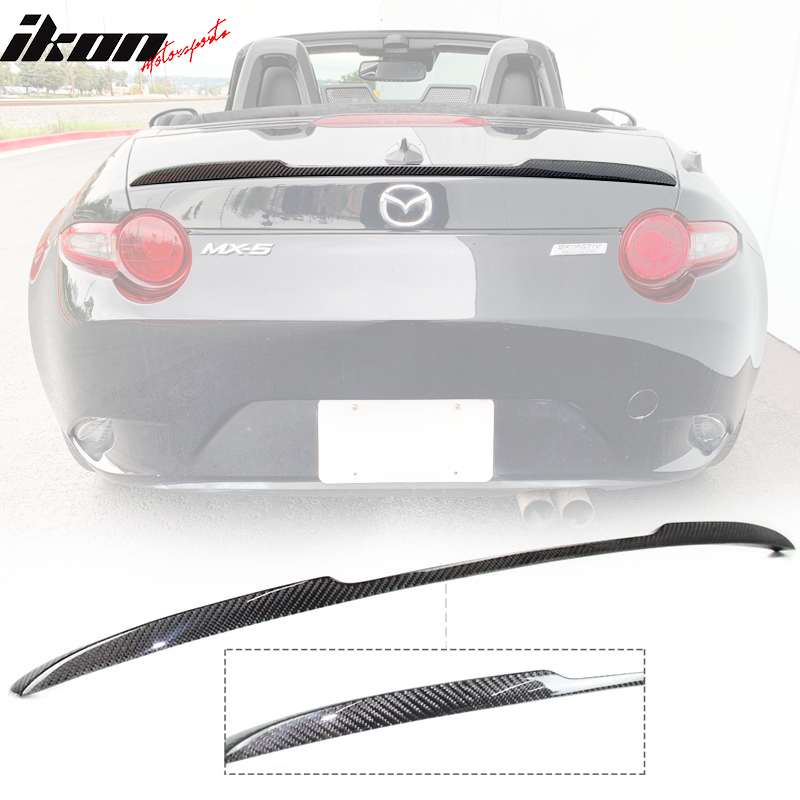 16-23 Mazda MX-5 Miata ND V Style Real Carbon Fiber Rear Spoiler Wing