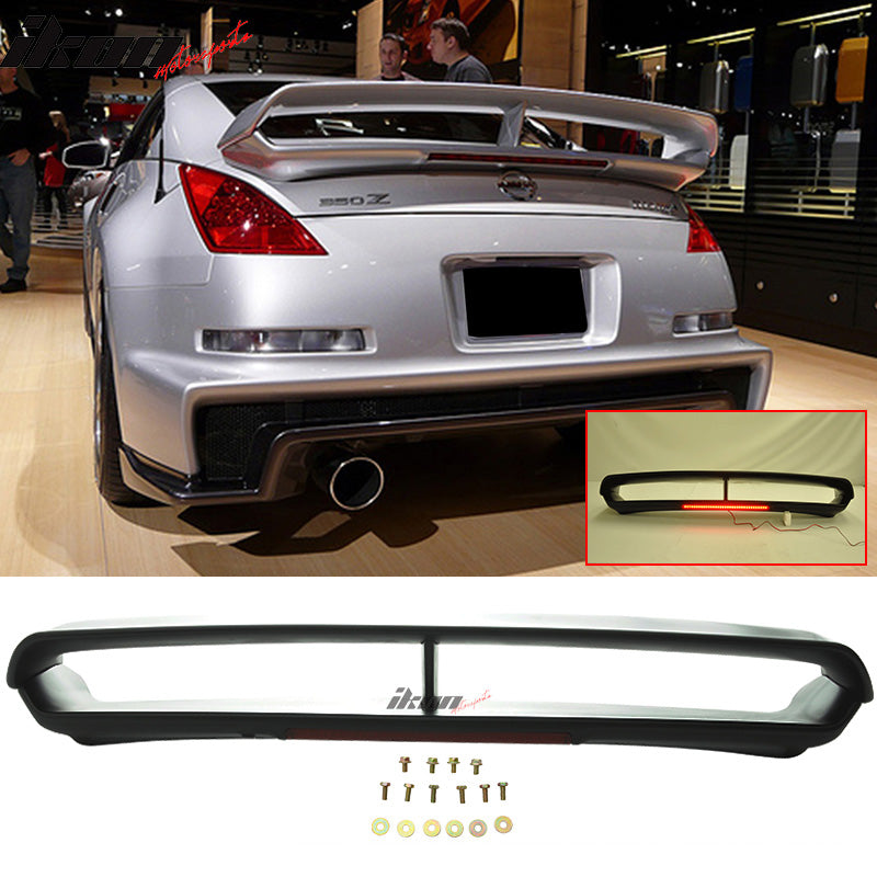 2003-2008 Nissan 350Z RS Style Unpainted Rear Spoiler Wing 3RD Brake