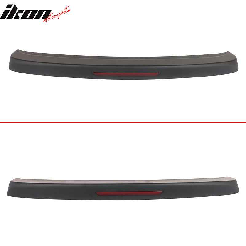 Fit 12-19 Nissan Versa 4Dr Rear Trunk Spoiler Wing ABS W/Brake Light Matte Black