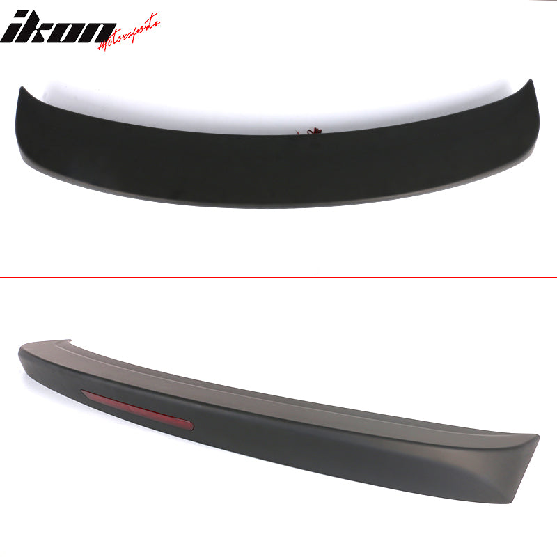 Fit 12-19 Nissan Versa 4Dr Rear Trunk Spoiler Wing ABS W/Brake Light Matte Black