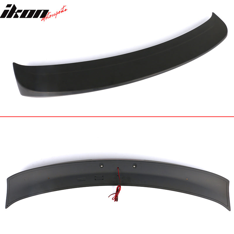 Fit 12-19 Nissan Versa 4Dr Rear Trunk Spoiler Wing ABS W/Brake Light Matte Black