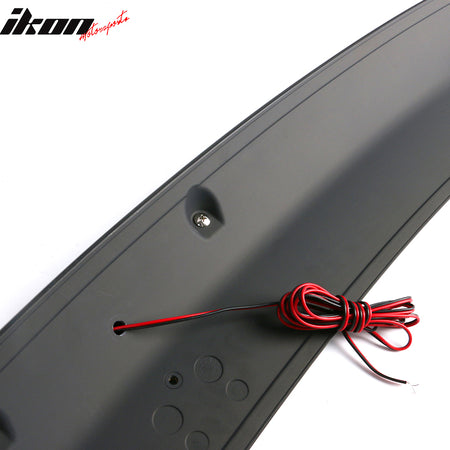 Fit 12-19 Nissan Versa 4Dr Rear Trunk Spoiler Wing ABS W/Brake Light Matte Black