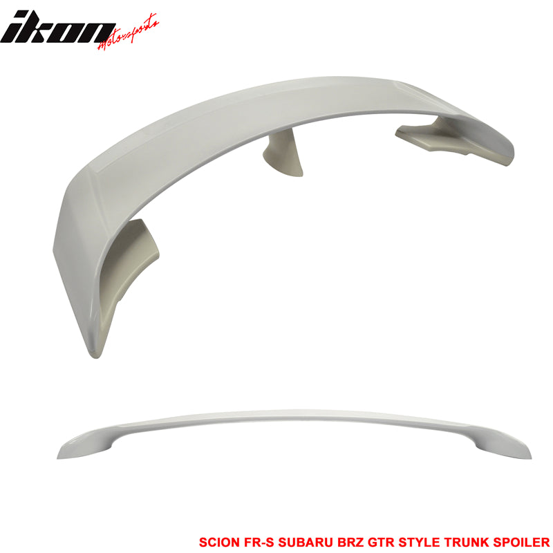 Fits 13-20 Scion FRS/Subaru BRZ/Toyota 86 G Style Trunk Spoiler ABS Unpainted