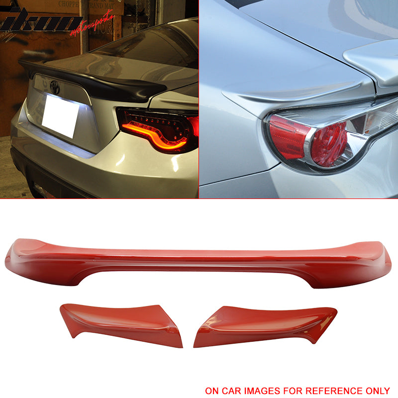 2013-2020 Scion FRS Subaru BRZ Toyota 86 C7P Trunk Spoiler Side Wing