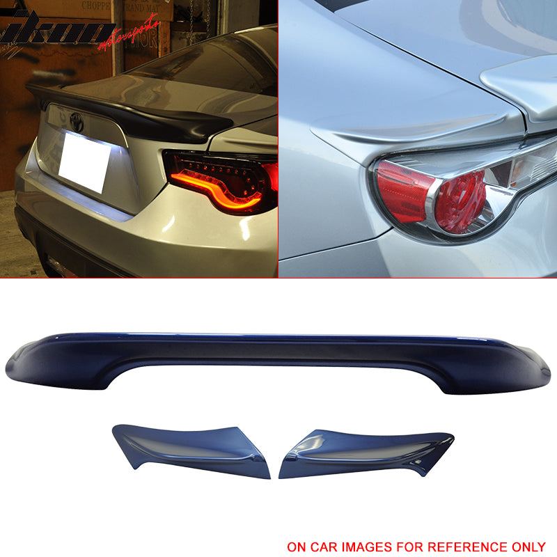 Fits 13-20 Scion FRS/Subaru BRZ/Toyota 86 #E8H Trunk Spoiler Side Wing