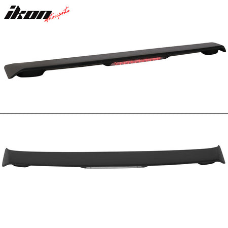 Fit 09-13 Toyota Corolla OE Style Trunk Spoiler & LED Brake Lamp ABS Matte Black