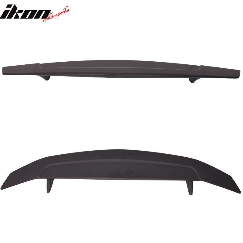 Fits 16-20 Honda Civic 2DR Coupe Rear Trunk Spoiler 2 Post Wing Lip Matte Black