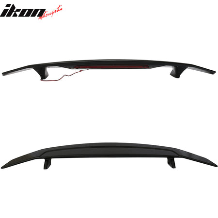 2 Post Universal Trunk Spoiler Wing & 3RD Brake LED Light - ABS