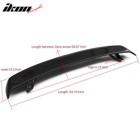 Universal Racing Rear Trunk Lid Spoiler Wing Lip Carbon Fiber CF