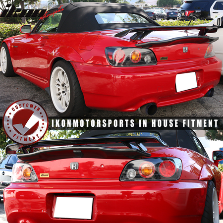 Trunk Spoiler Compatible With Universal, Real Carbon Fiber Trunk Deck Lid Lip Wing by IKON MOTORSPORTS