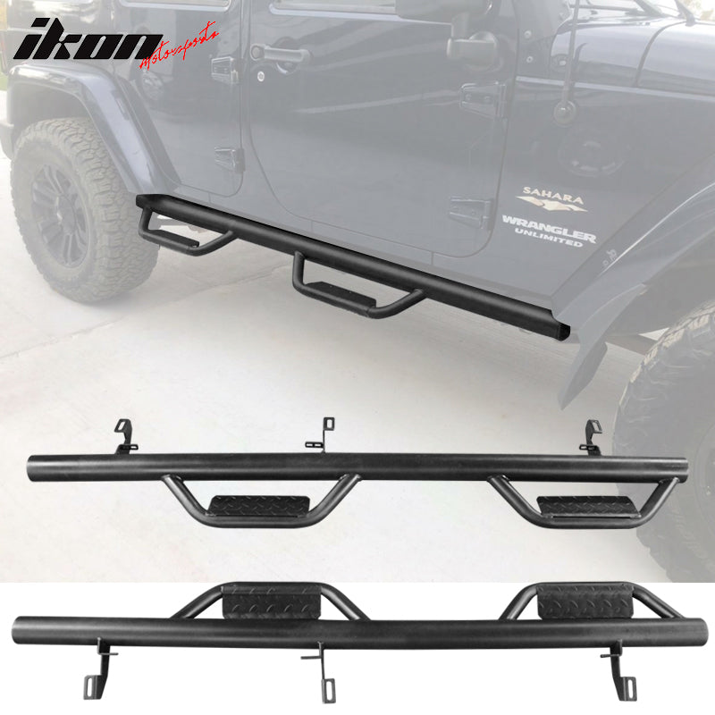 2007-2018 Jeep Wrangler JK Offroad Step Armor Nerf Bar Running Board