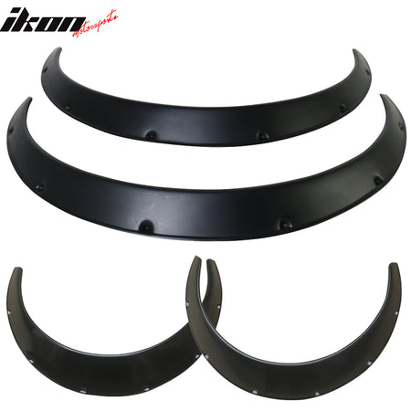 Ikon V3 Universal 50mm Front 90mm Wide Rear Polypropylene Fender Flares Set of 4