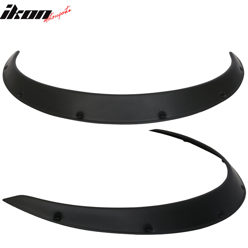 Ikon V3 Universal 50mm Front 90mm Wide Rear Polypropylene Fender Flares Set of 4