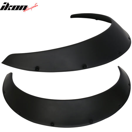 Ikon V3 Universal 50mm Front 90mm Wide Rear Polypropylene Fender Flares Set of 4