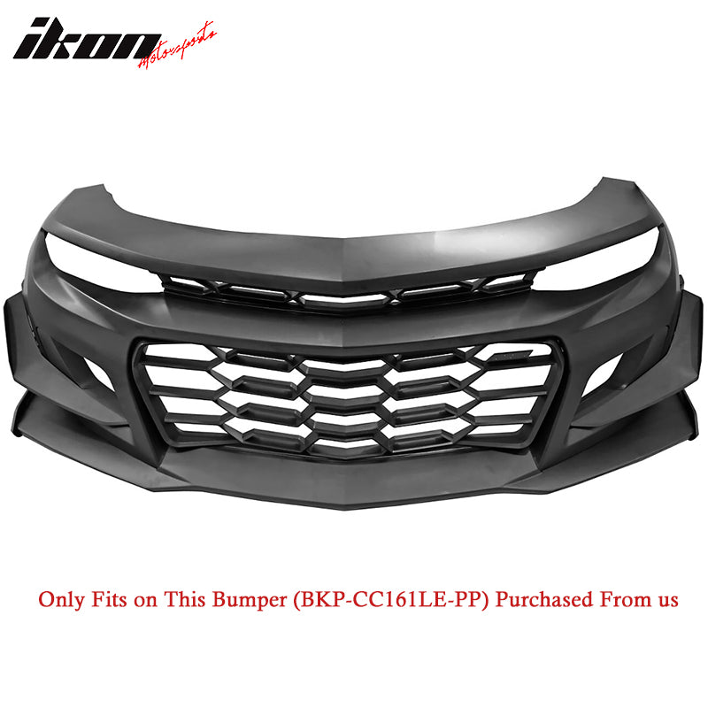 Replacement Front Lip for 16-24 Chevy Camaro 1LE Style Front Bumper - PP