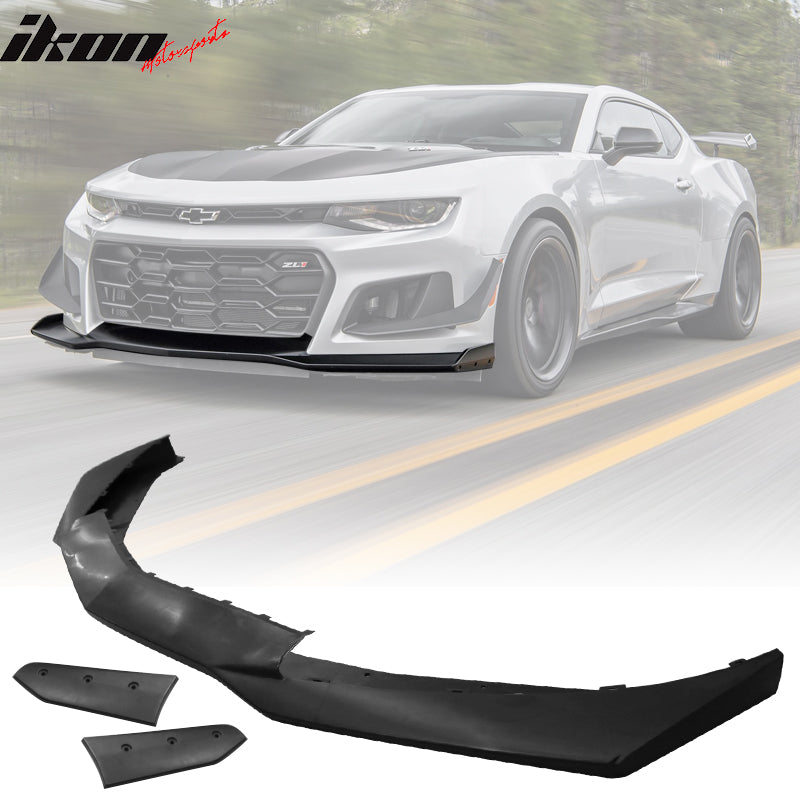 2016-2024 Chevy Camaro 1LE Style Unpainted Front Bumper Lip Spoiler PP