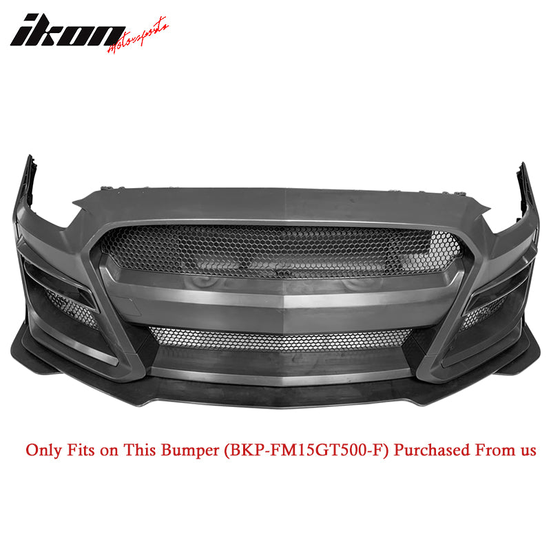 Replacement Front Lip for 15-17 Ford Mustang GT500 Style Front Bumper - PP