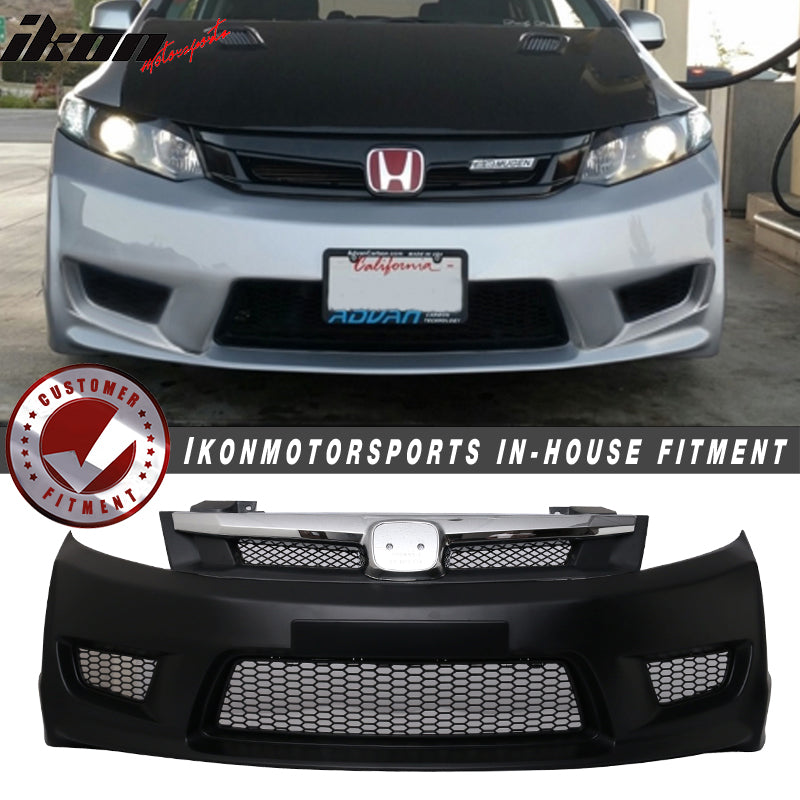 2012-2015 Honda Civic CTR Type R Unpainted Front Bumper Cover PP