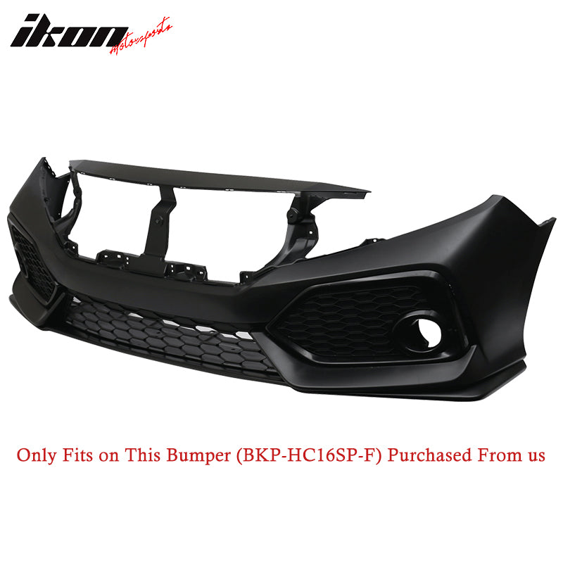 Replacement Front Lip for 16-21 Honda Civic Si OE Style Front Bumper Cover - PP