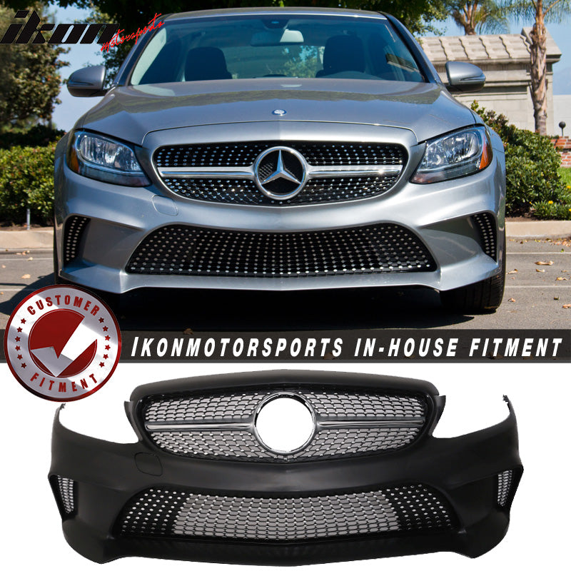 2015-2017 Benz W205 C-Class Concept Style Front Bumper Conversion PP