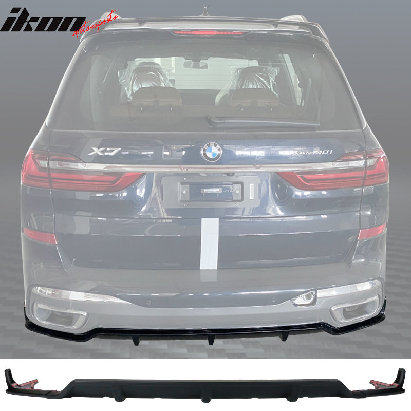 2019-2024 BMW G07 X7 M Sport Rear Bumper Lip Diffuser 3PC Primer ABS