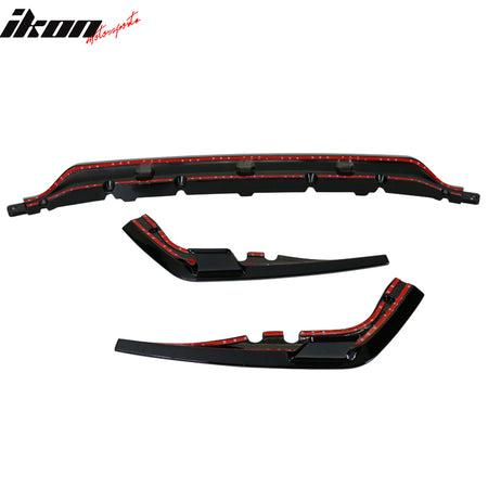 Clearance Sale For 19-23 BMW G07 X7 M Sport 3PCS Rear Bumper Lip ABS Gloss Black