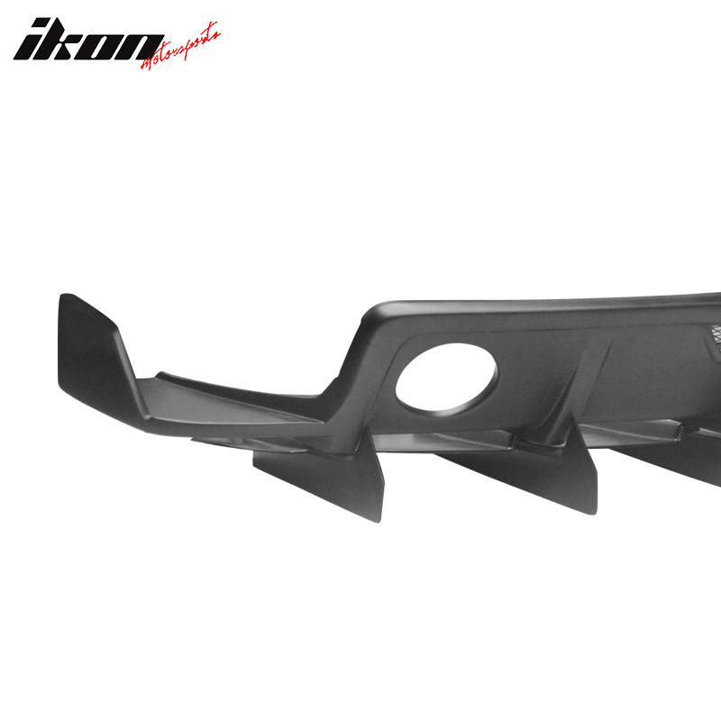 Fits 10-15 Chevrolet Camaro ZL1 MB Style Rear Diffuser Bumper Cover Fin PP