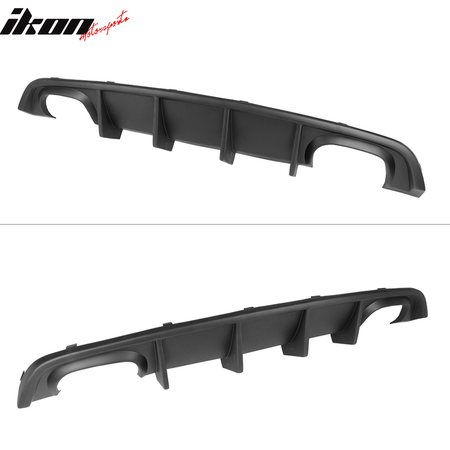 Fits 12-14 Dodge Charger SRT8 Quad Exhaust Rear Bumper Lip Diffuser Unpainted PP