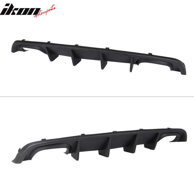 Fits 12-14 Dodge Charger SRT8 Quad Exhaust Rear Bumper Lip Diffuser Unpainted PP