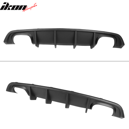 Fits 12-14 Dodge Charger SRT8 Quad Exhaust Rear Bumper Lip Diffuser Unpainted PP