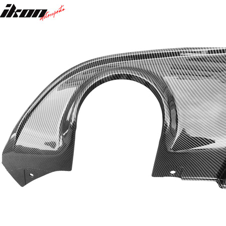 Fits 15-23 Dodge Charger SRT V3 Style Rear Diffuser with Reflective Tape