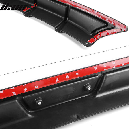 Fits 18-22 Honda Accord OE Style Rear Bumper Lip Diffuser W/ Red Reflector PP