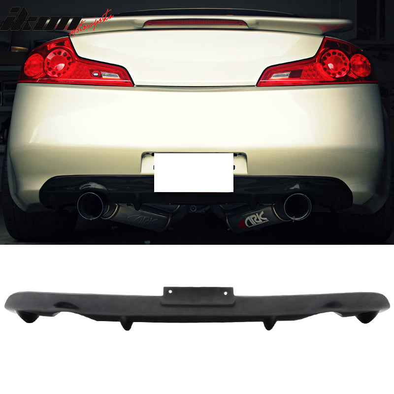 2003-2007 Infiniti G35 Coupe NS Style Unpaint Rear Bumper Diffuser PU