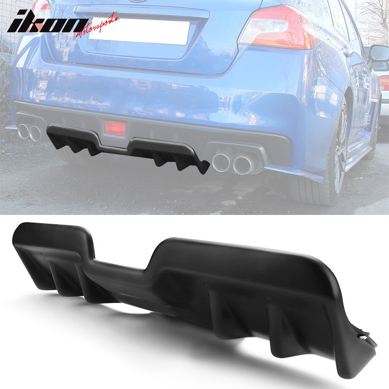 2015-2021 Subaru WRX STI Matte Black Rear Bumper Diffuser PP