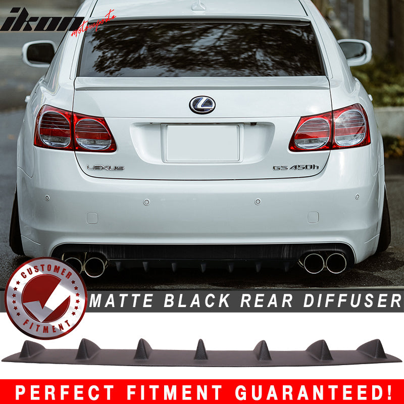 2006-2011 Lexus GS350 GS430 GS450H Matte Black Rear Bumper Diffuser