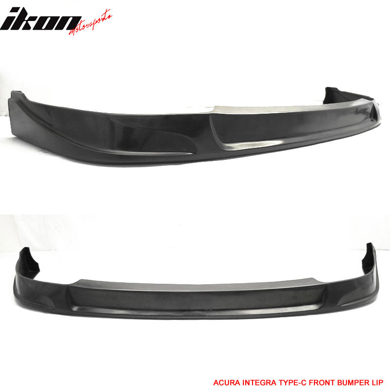 Fits 94-97 Acura Integra Type C Style Front Bumper Lip Spoiler Kit Unpainted PU