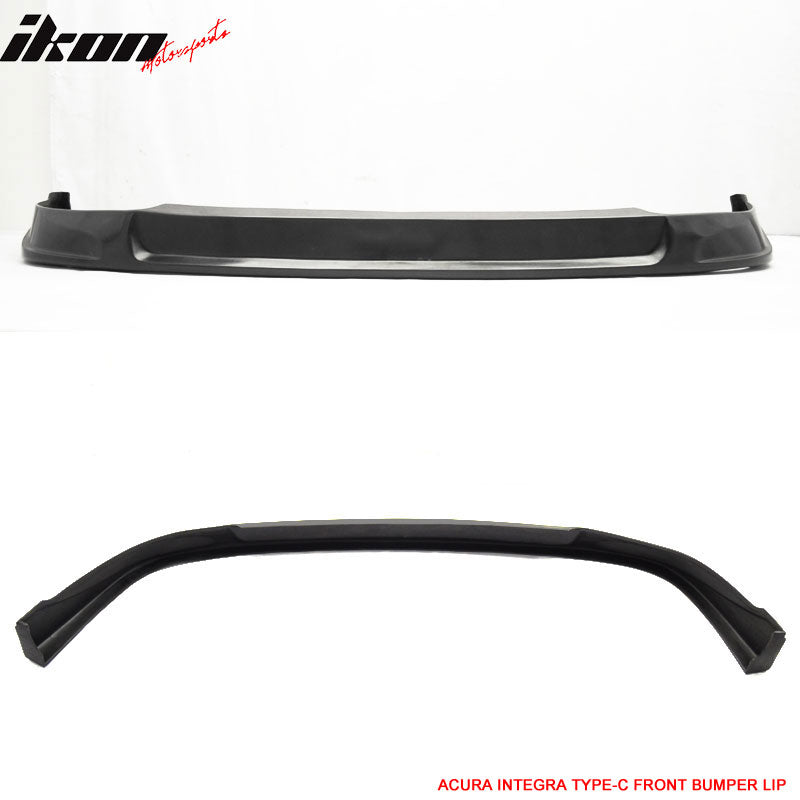 Fits 94-97 Acura Integra Type C Style Front Bumper Lip Spoiler Kit Unpainted PU