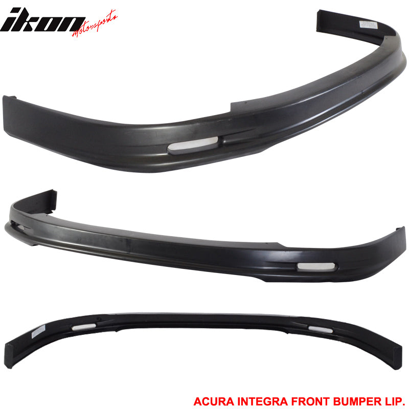 Fits 98-01 Acura Integra Mugen Style Front Bumper Lip + Rear Bumper Aprons PP