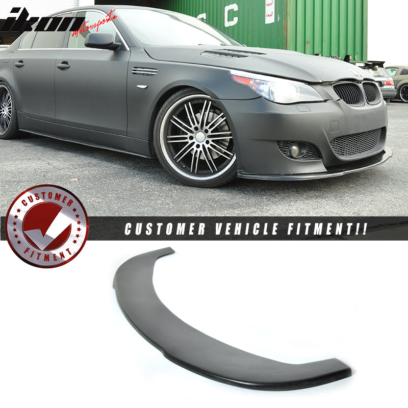 2004-2010 BMW E60 5 Series M5 Unpainted Black Front Lip SplitterPU