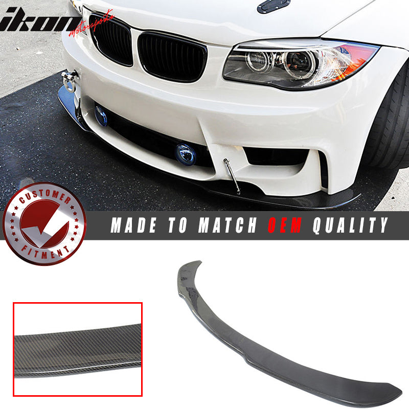 2007-2011 BMW 1 Series 1M E87 Carbon Fiber Front Bumper Lip Spoiler