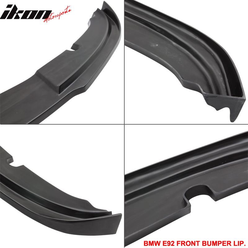 Fits 07-11 BMW E92 E93 3 Series Coupe H Style Front Bumper Lip Chin PU Unpainted