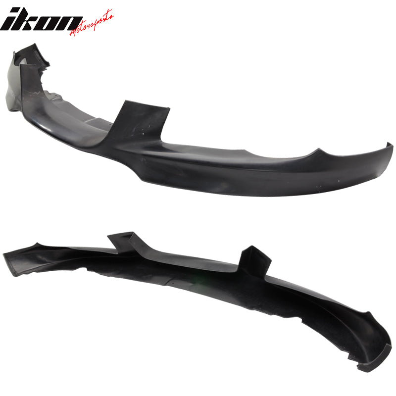 IKON MOTORSPORTS, Front Bumper Lip Compatible With 2007-2010 BMW E92 E93 3-Series Coupe Convertible, M-Tech Style Unpainted PP Front Bumper Lip Holder Protector Spoiler Splitter, 2008 2009