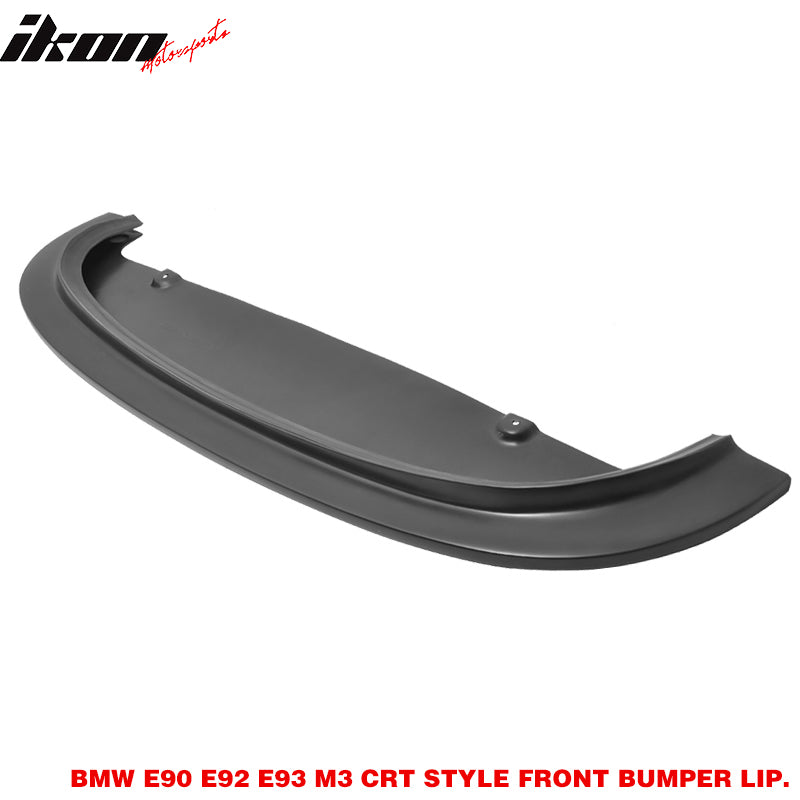 Fits 08-13 BMW E92 M3 CRT Style Front Bumper Lip Spoiler Splitter PU Unpainted