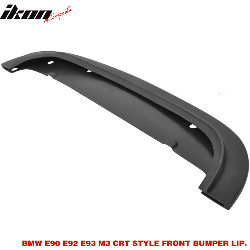 Fits 08-13 BMW E92 M3 CRT Style Front Bumper Lip Spoiler Splitter PU Unpainted