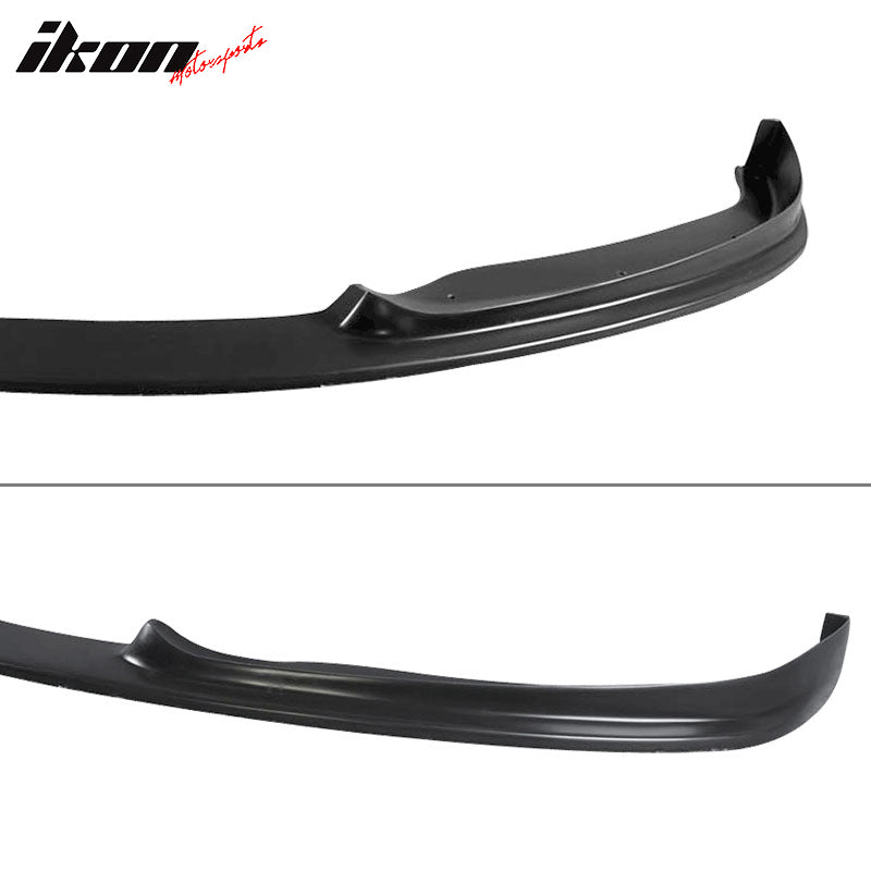 Fits 12-15 BMW F30 3-Series Sedan H Style Front Bumper Lip Unpainted Black PU