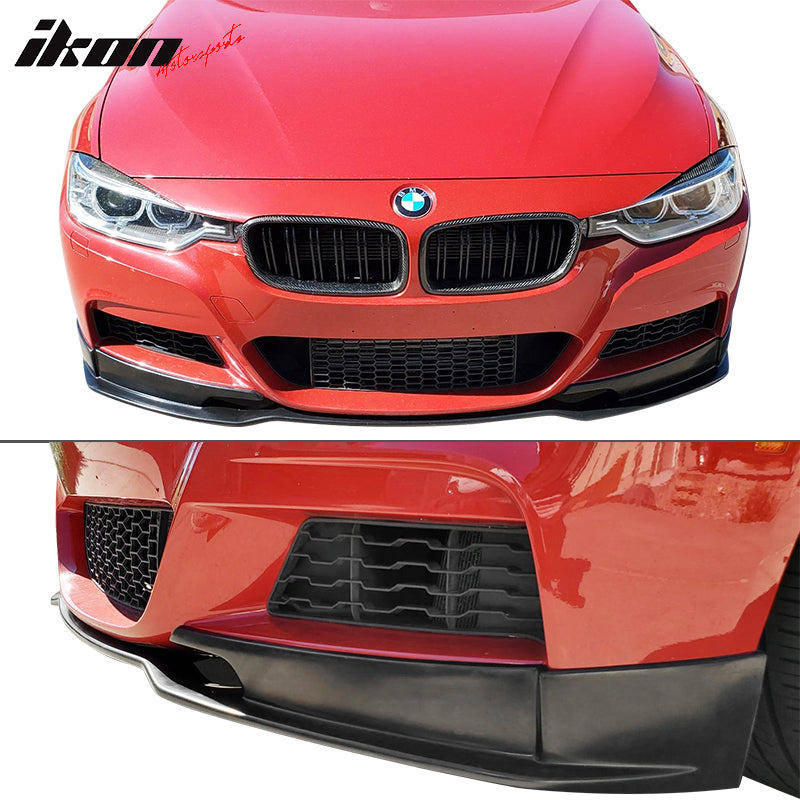 Fits 12-18 BMW F30 3-Series M-Tech M Sport E Style Front Bumper Lip Spoiler PU