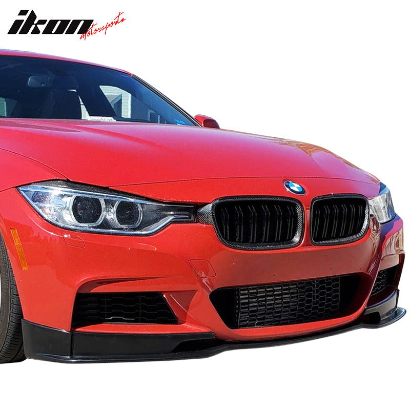 Fits 12-18 BMW F30 3-Series M-Tech M Sport E Style Front Bumper Lip Spoiler PU